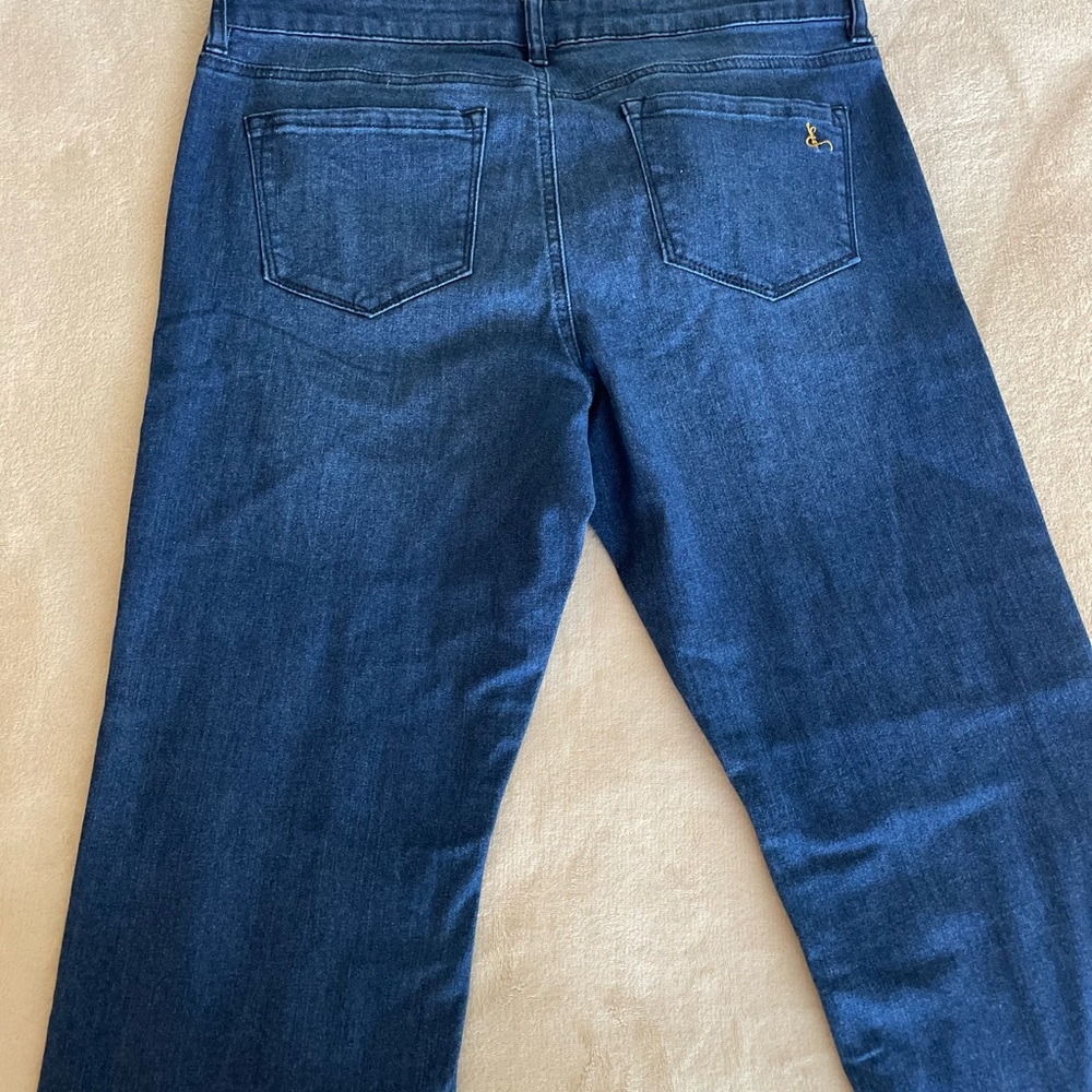 Measure and Made Wide Leg Crop Straight Jeans - Size 14 - Picture 13 of 16